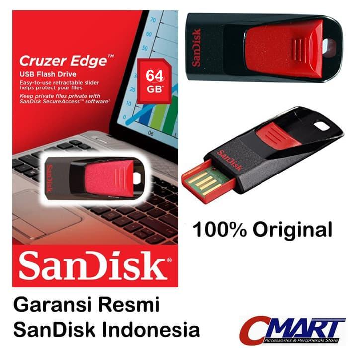 SanDisk Cruzer Edge 64GB USB 2.0 Flashdisk Flasdisk Flash Disk Flas Disk