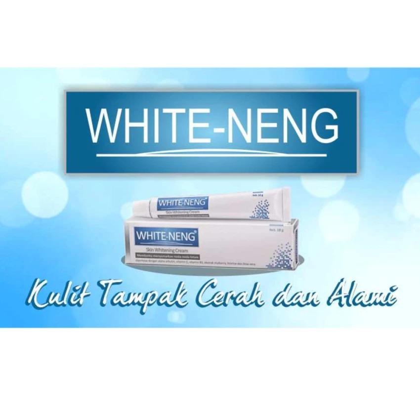 White-Neng Skin Whitening Cream BPOM Krim Wajah Penghilang Flex dan Noda Hitam Muka Cerah Putih Glowing BPOM - 10gr - Gratis Ikat Rambut