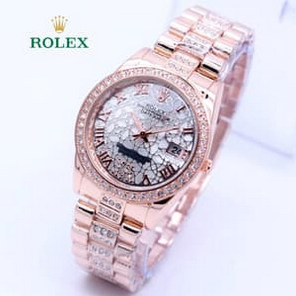 Jam Tangan Wanita Rolex Romawi Jaring Rantai Rosegold DISKON MURAH!!!