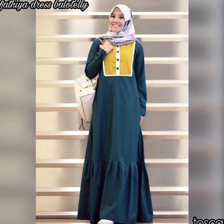 Jual Murah Baju Muslim Murah/Grosir Baju Muslim Murah/FATHIYA DRESS PR001
