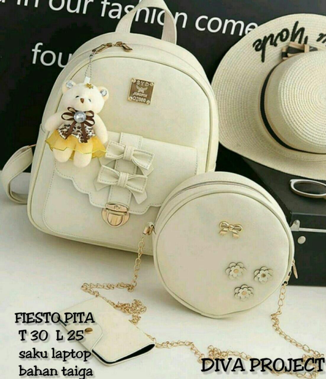 Hafiza store Tas Wanita 3in1 Tas punggung Tas Ransel Tas Murah tas beranak Best Seller sedang Diskon Bayar di tempat Backpack Korean Style 3 in 1 Double Ribbon Tas Ransel, Sling Bag / Tas Selempang, Key Case / Gantungan Kunci) PITA 2 Hafiza store Tas Wanita 3in1 Tas punggung Tas Ransel Tas Murah tas beranak Best Seller sedang Diskon Bayar di tempat Backpack Korean Style 3 in 1 Double Ribbon Tas Ransel, Sling Bag / Tas Selempang, Key Case / Gantungan Kunci) PITA 2