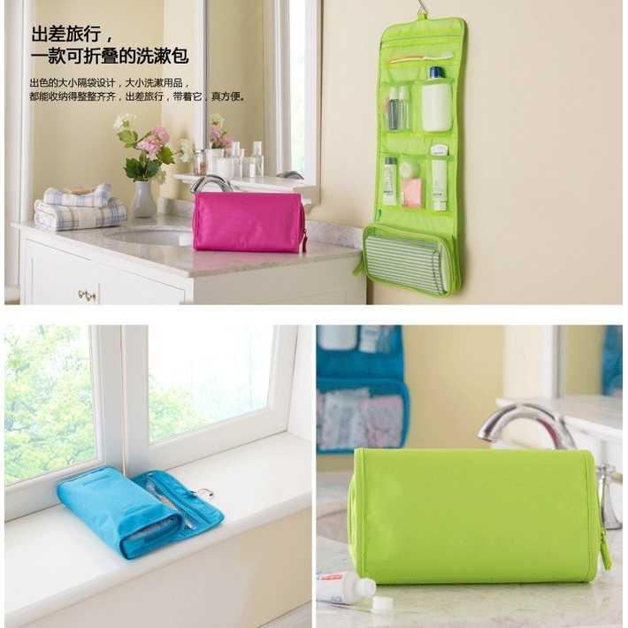 Tas wanita selempang/Tas wanita import/Tas wanita terbaru/Tas wanita murah/Tas wanita import batam/Tas wanita branded Tas Makeup / Tas Peralatan Mandi Travel Gantung di Kamar mandi BDP004
