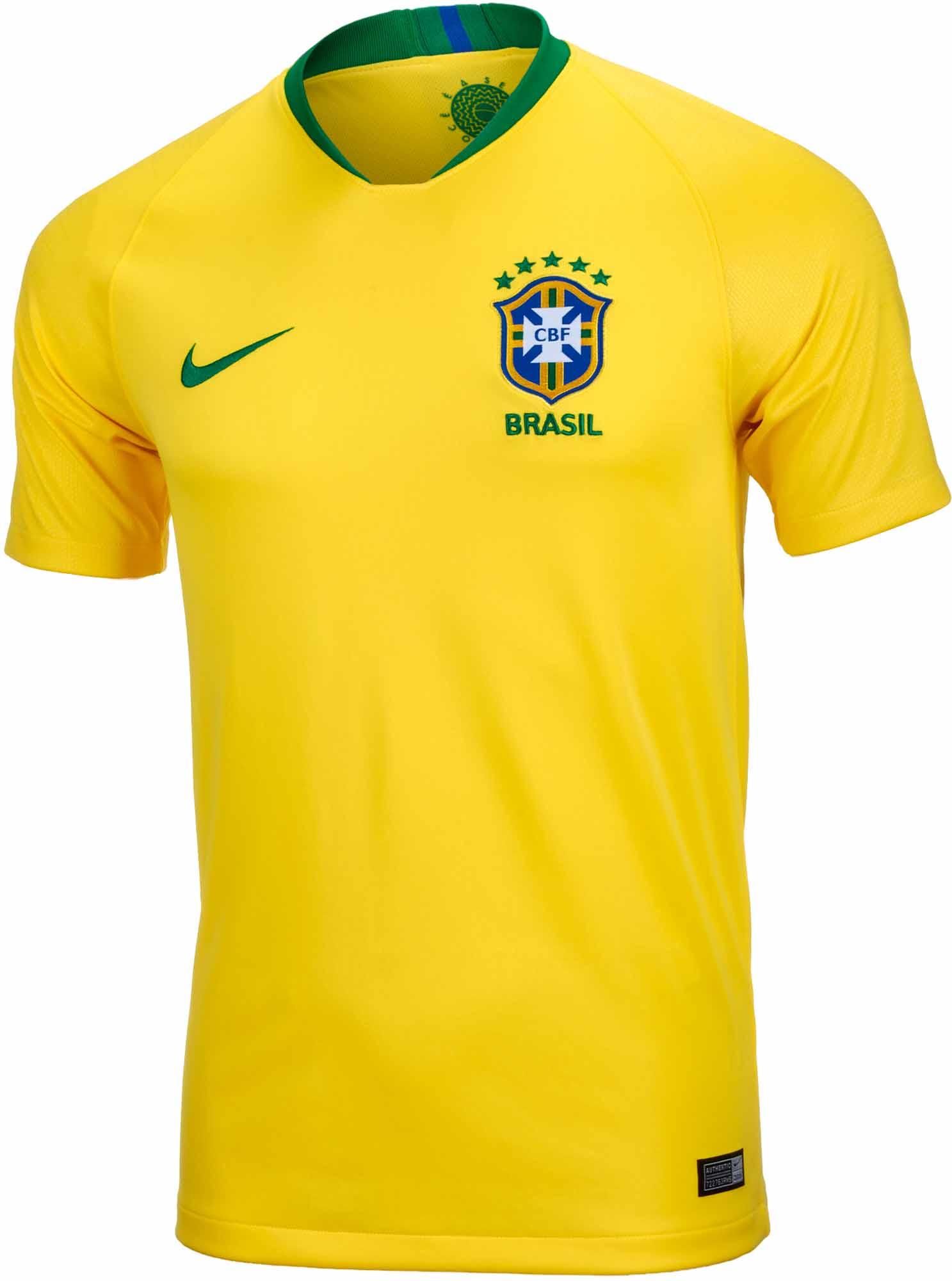 JERSEY BOLA BRAZIL HOME OFFICIAL PIALA DUNIA WORLD CUP 2018