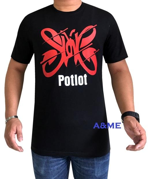 A&ME-Kaos Distro SLANK T-Shirt Distro Pria Fashion 100% Cotton Combed 30s Atasan Baju Pria Wanita Kaos Cowok Cewek T-Shirt 3D Terbaru Kata Gambar Sablonan Group Music Pop Rock & Roll Slank Potlot Aku Bukan PionPion Catur Bagus Keren Modis Casual - Hitam