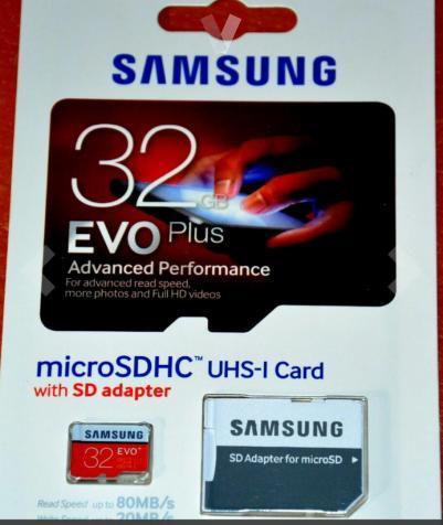 Samsung Memory Card microSDHC Evo Plus 32GB / 95MB/s - Merah