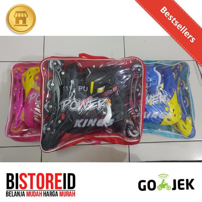 Sepatu Roda Power Kings Ban Karet Full Batok Aman Untuk Anak