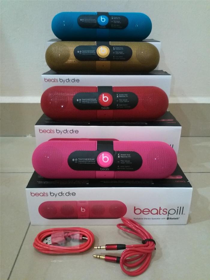 Referensi Speaker Aktif Speaker Stereo Bluetooth BEAT PILL Capsule by Dr.Dre Super Bass Sound