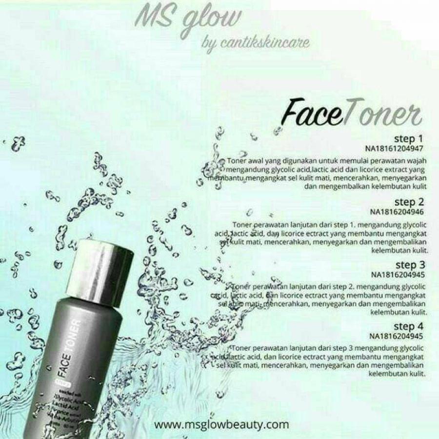 Ms glow face toner Rahasia Wanita Cantik