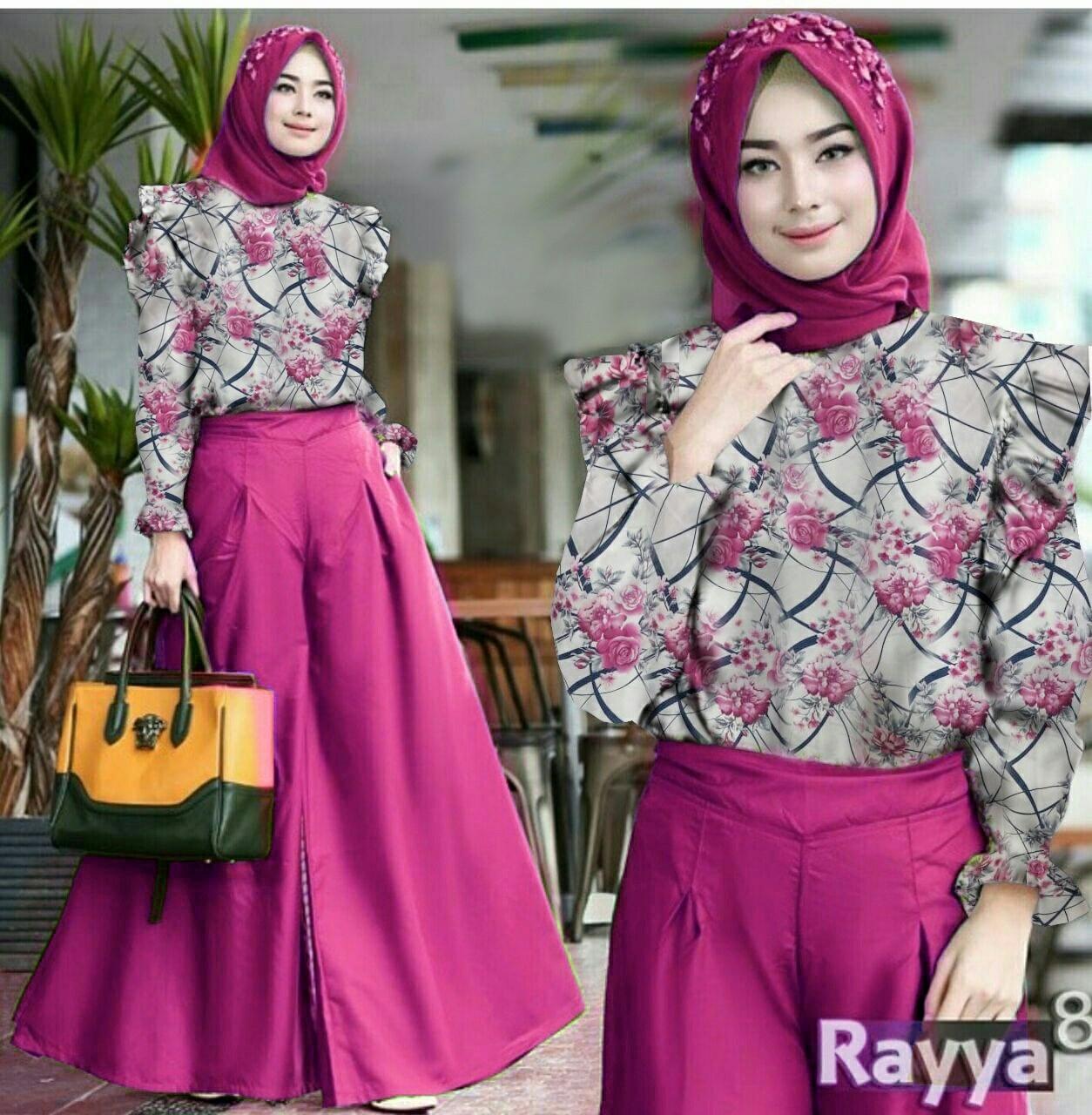J&C R st kulot rayya / Setelan wanita / Fashion wanita