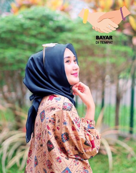 Kerudung Hijab Artis Segiempat Basic - Navy