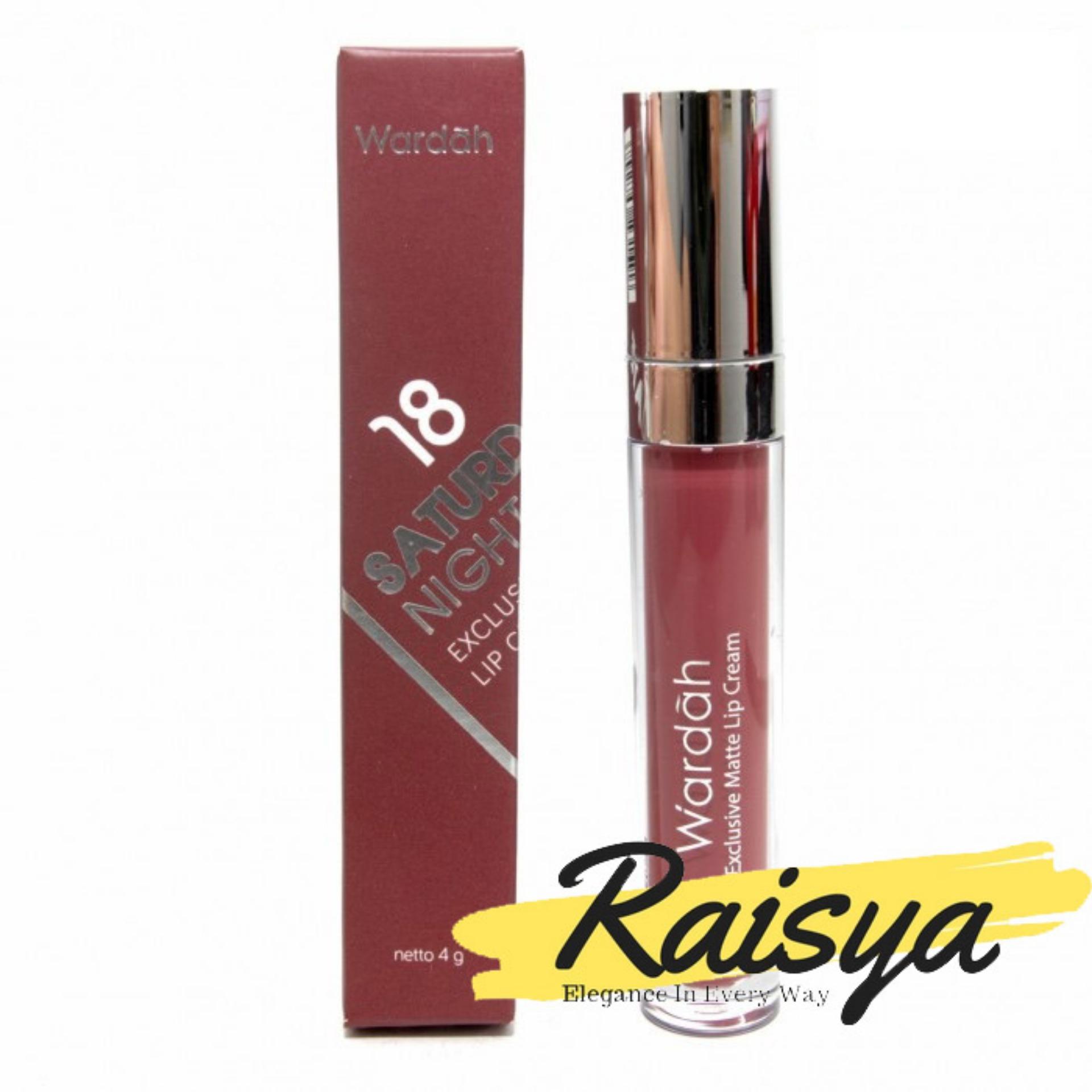Wardah Exclusive Matte Lip Cream No. 18 Saturdate Night - Original