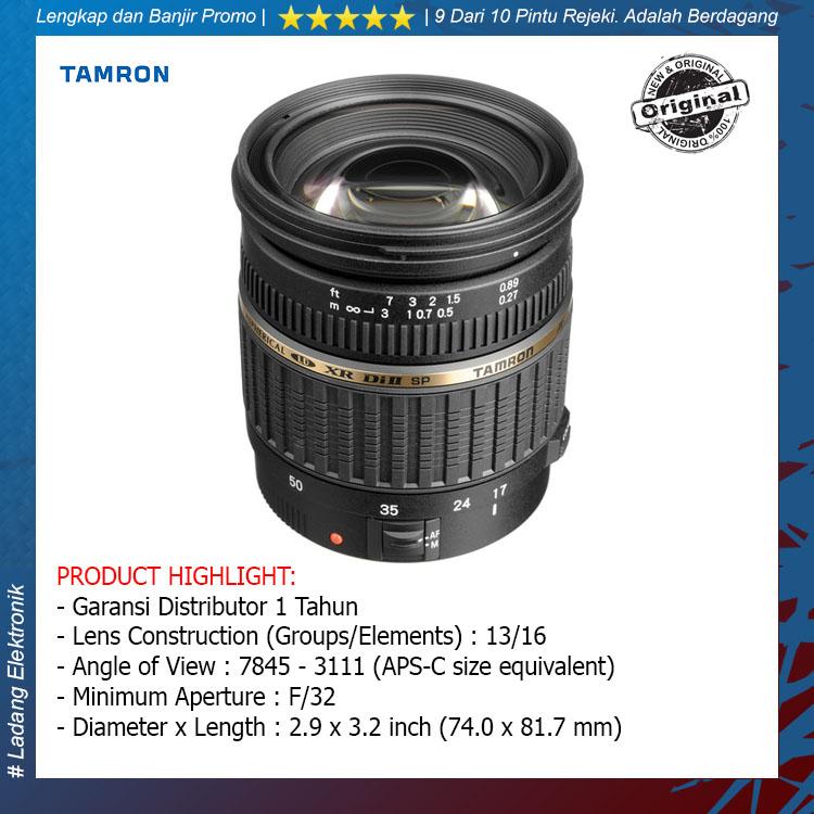 Tamron For Canon SP AF 17-50mm f/2.8 XR Di II LD Aspherical (IF) - (Hitam)