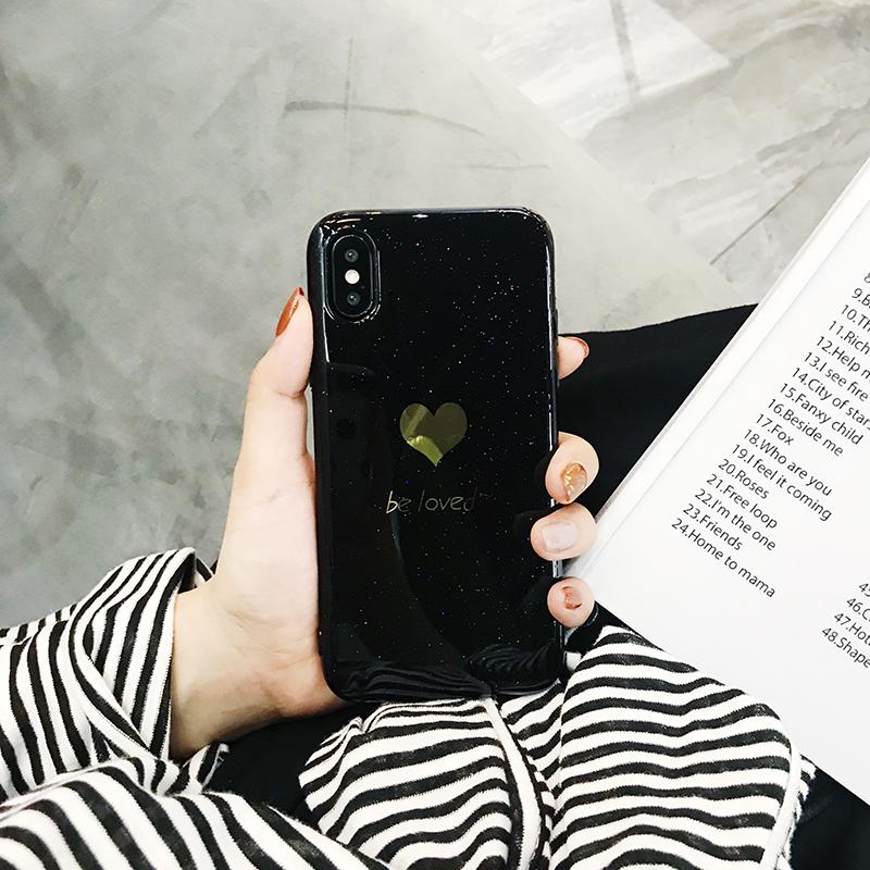 Beberapa Casing HP 6 Splus Bedak Mengkilap Cinta Softcase Iphone7plus Silikon Pria dan Wanita