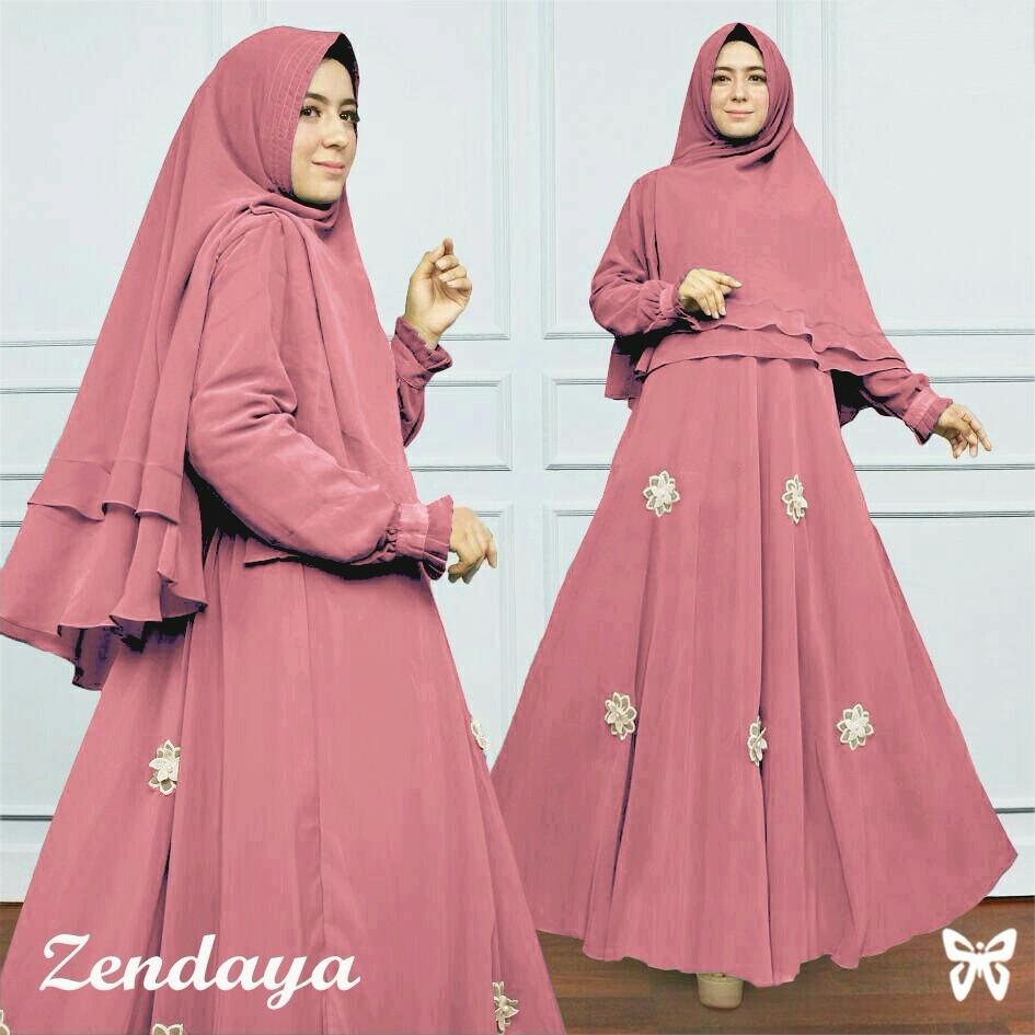 J&C Setelan Zendaya Syari / Dress Maxi / Maxi Muslim / Setelan Maxi Dress / Dress Muslim / Setelan Busana Muslim / Setelan Baju Muslim / Baju Gamis Wanita / Setelan Muslim / Hijab Fashion / Hijab Style
