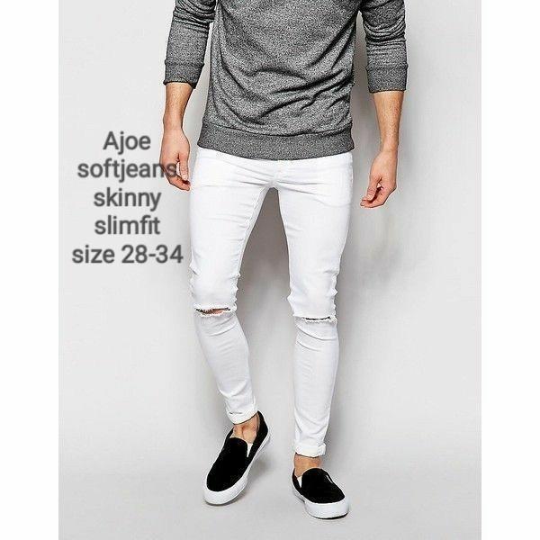Celana Soft Jeans Pria Skinny / Jeans Denim Slimfit Sobek / Celana Panjang Jeans Skinny Ripped / Celana Softjeans Stretch Sobek-sobek / Robek Kwalitas Premium Harga Terjangkau