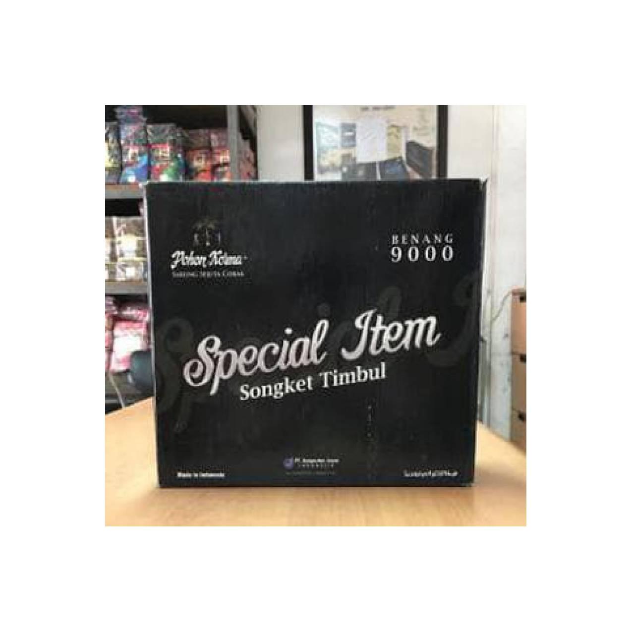 Grosir 10pc - Sarung Tenun Pohon Korma Platinum Hitam