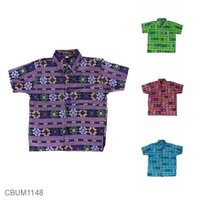 Mila Style - Baju Kemeja Batik Anak Songket CBUM1148M1 - Multicolor
