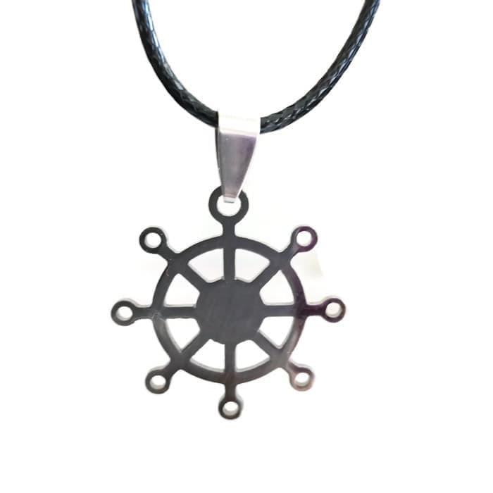 Robagin kalung roda kemudi jangkar kapal pria xl30