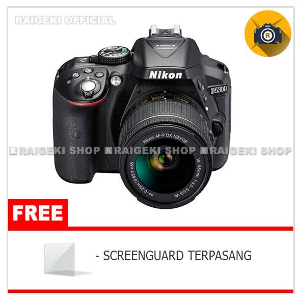 Nikon D5300 Kit 18-55mm VR Kamera DSLR ( Free Screen Protector )