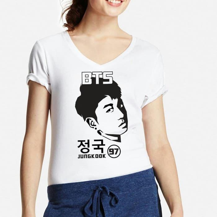 POLARISSHIRT - Tshirt BTS JUNGKOOK Tumblr Tee Cewek / Kaos Wanita / Tshirt Cewe Cotton Combad / Kaos Oblong / Trending Shirt