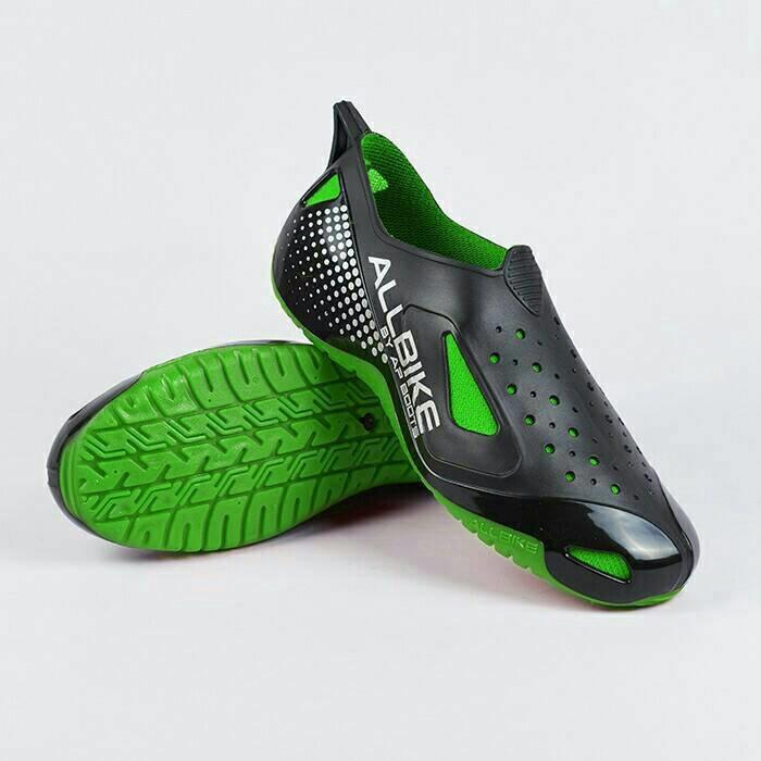 Sepatu Motor Biker AIR ALL BIKE GREEN Karet pvc ALLBIKE HIJAU AP BOOTS