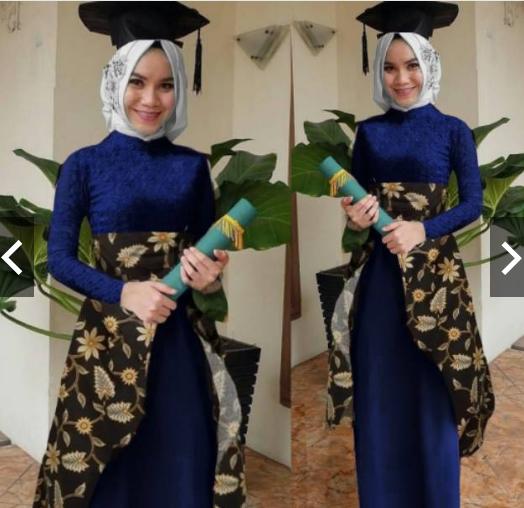TotallyGreatShop Gamis Pesta Batik Pesta Wanita - Setelan Kebaya Batik Modern Wisuda Formal - Gaun Pesta Party Maxi Dress Fashion Baju Kondangan lebaran Muslimah Muslim Wanita Terbaru Kekinian Hijaber Jilbab ihdini
