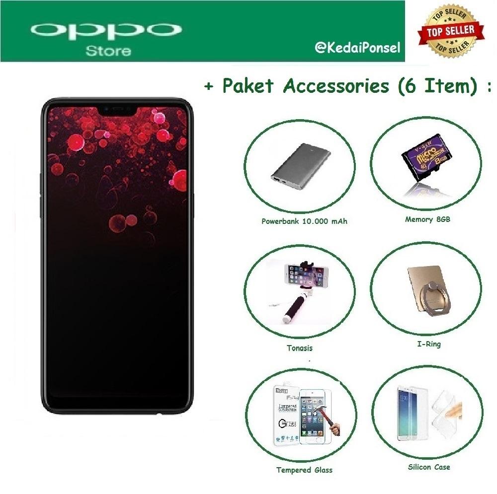 OPPO F7 [4/64GB] + 6 Item Accessories