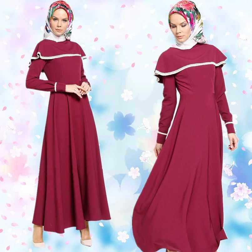 Long dress Gamis Maxi variasi Renda tangan Panjang - Vinka
