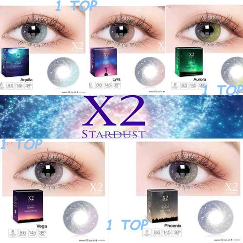 BEST SELLER Lensa Kontak Softlens Contact Lens X2 Stardust BY EXOTICON Terbaru Aurora, Aquila, Lyra, Phoenix, Vega - Free Kotak Lensa