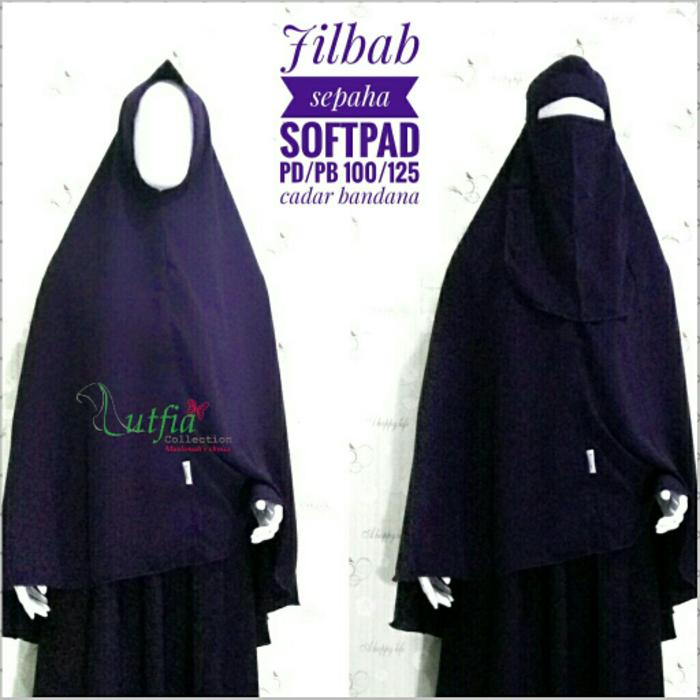 jilbab wolfis cadar bandana sepaha A3734
