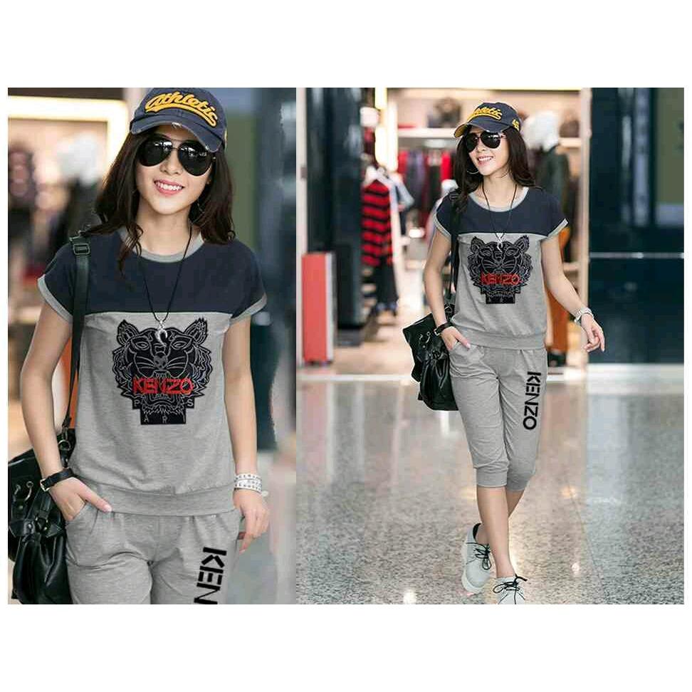 Queenshop Stelan Kenzo / Set Wanita / Setelan Wanita Queenshop Stelan Kenzo / Set Wanita / Setelan Wanita