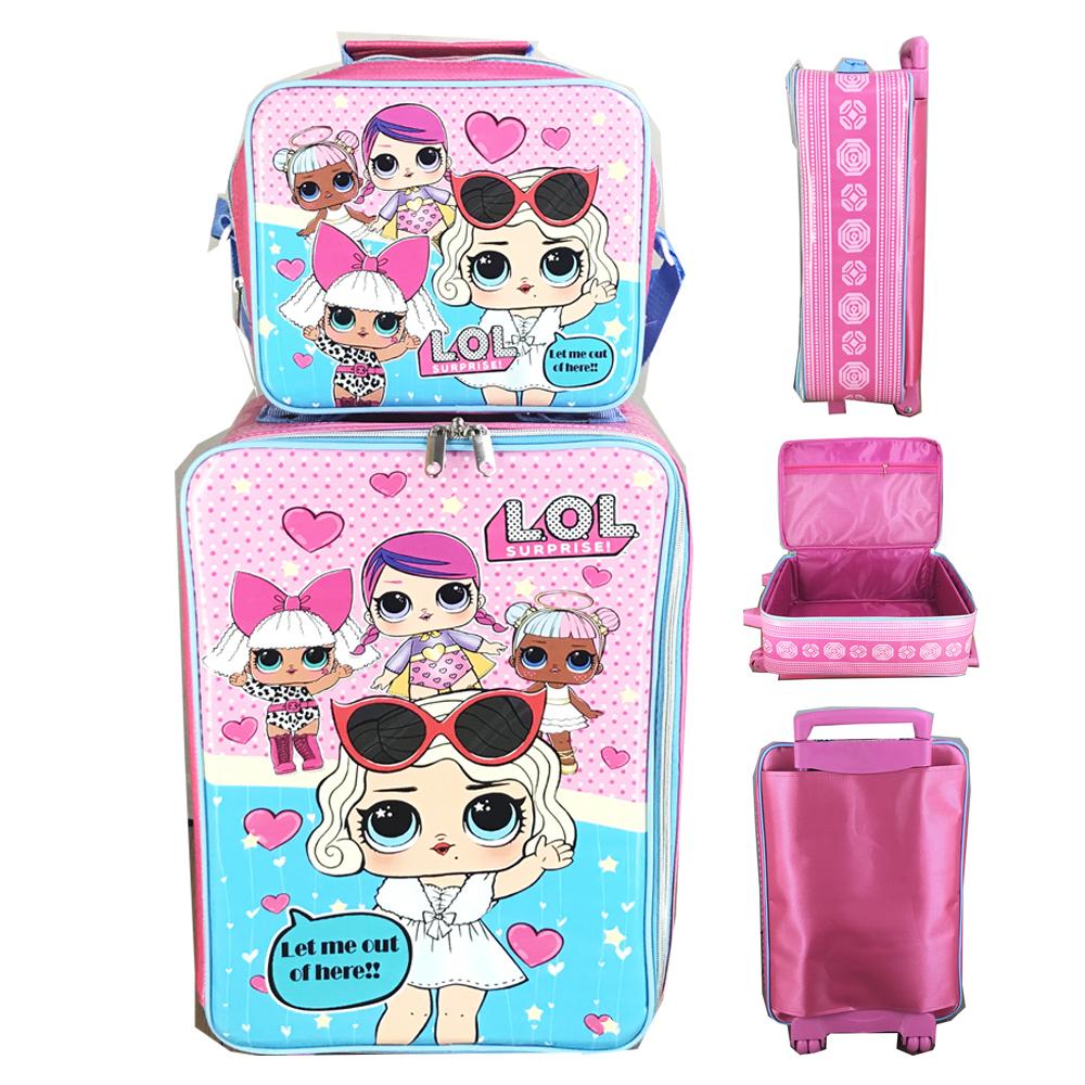 BGC Tas Koper Anak Anti Air LOL Surprise Set Dengan Lunch Bag ( 55 X 33 X 22 )