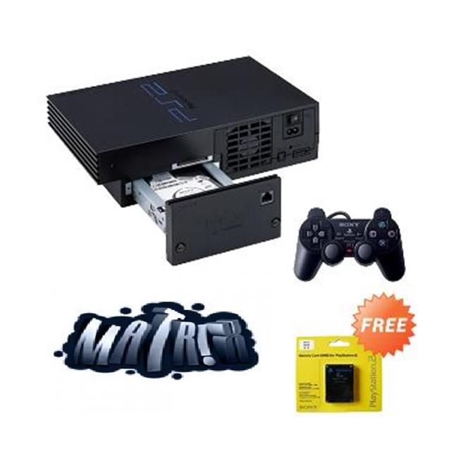 PS2 FAT MATRIK NETWORK-NA HARDISK DALAM 160GB 2 STIK