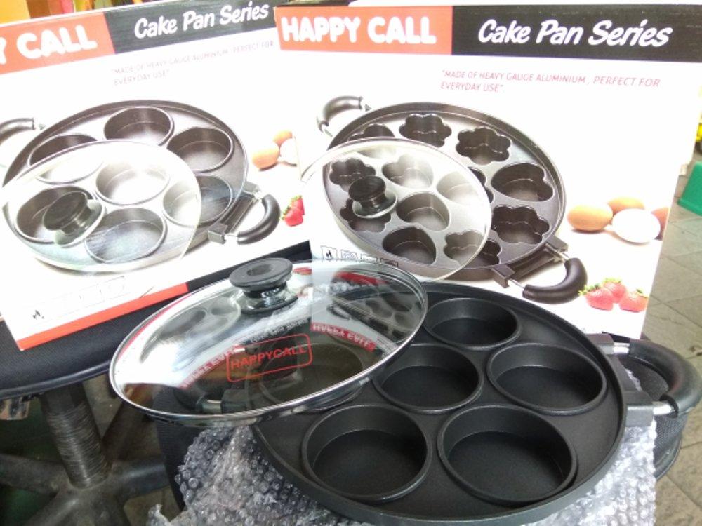 Cetakan Martabak Mini 7 Lubang Happy Call Aluminium Berlapiskan Teflon