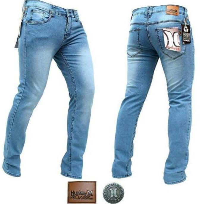 Diskon 35% Celana Jeans Panjang Skiny | Baju Lebaran Muslim Wanita Anak Pria Muslimah Couple Gamis