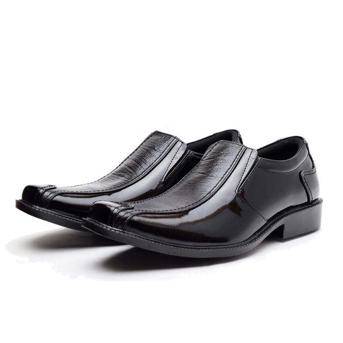 Sepatu Pantofel Pria - PREMIUM Wetan Gianyar - HARGA PROMO - Hitam, 38