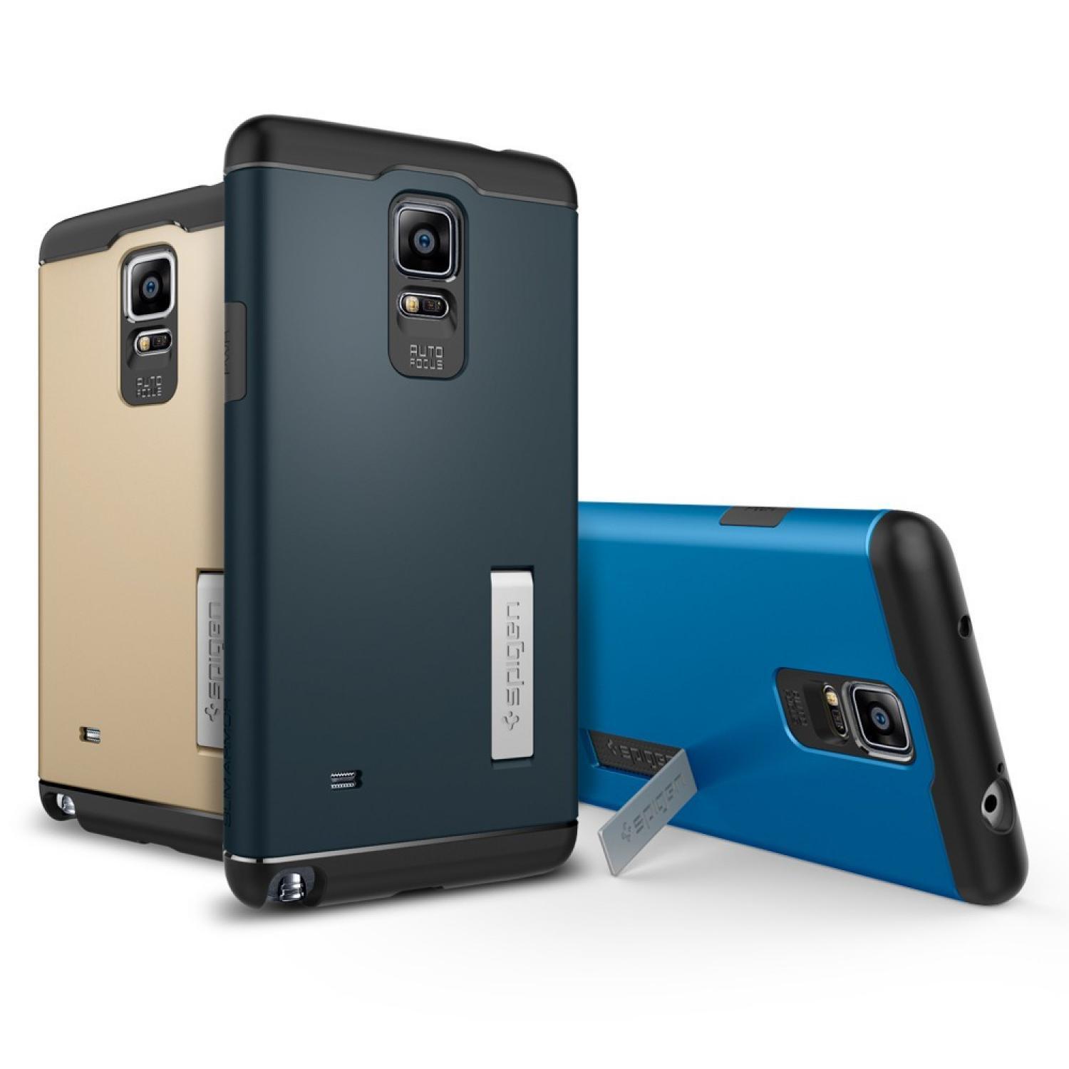 Casing Hp SGP Slim Armor + TPU Combination Case with Kickstand for Galaxy Note 4 (OEM) Murah Lucu