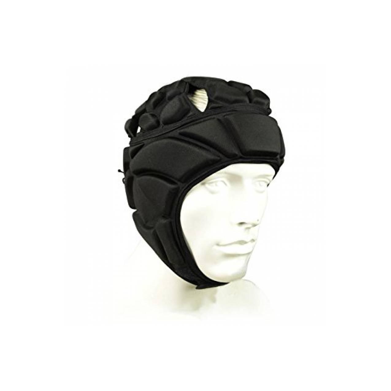 goalkeeper helmet / helm kiper / rugby/ petr cech / helm bola - Hitam