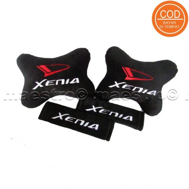 Aksesoris bantal leher jok mobil lucu unik Set 2in1 Daihatsu Xenia