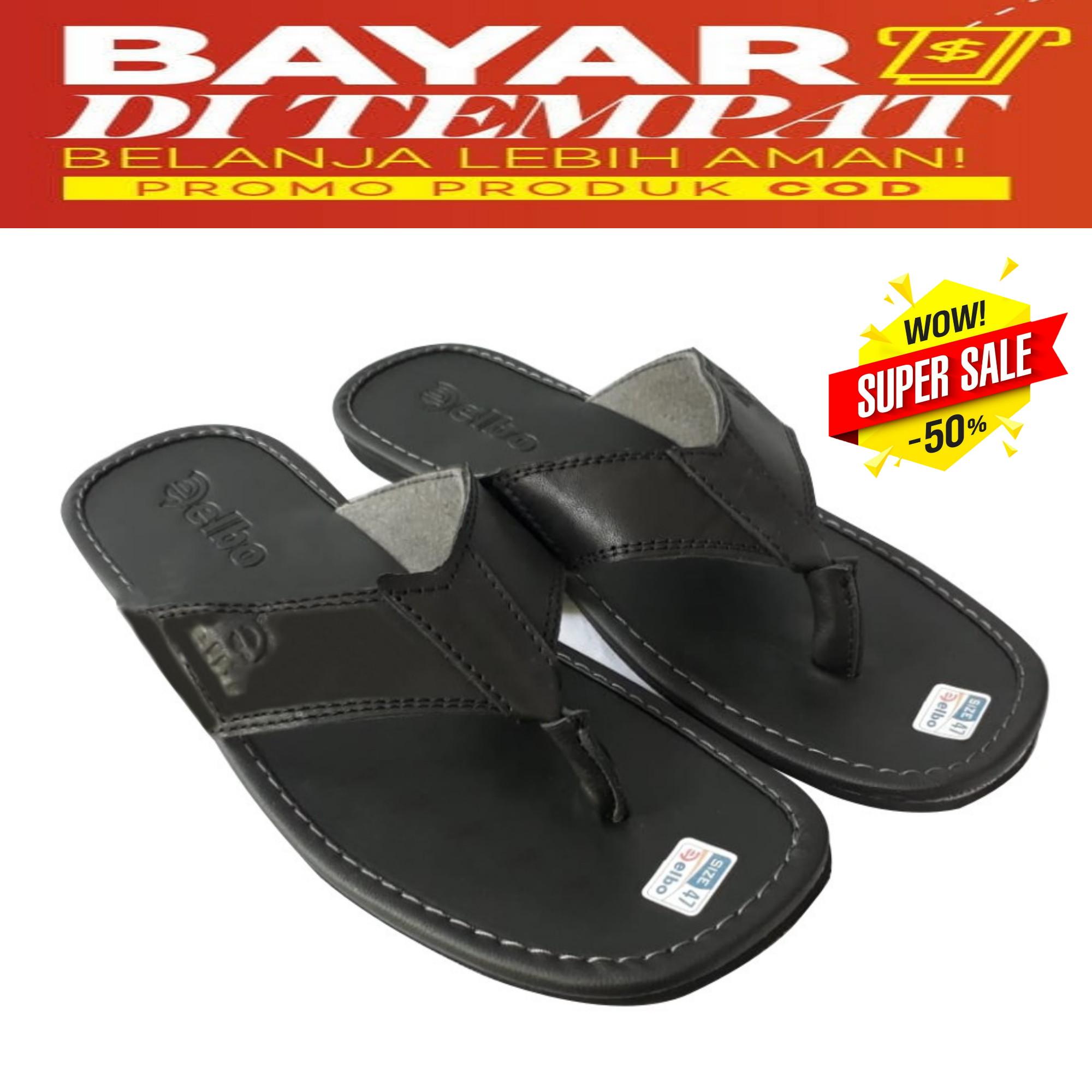 Harga Sandal Eiger Japit Lightspeed Sandal Sendal Pria Dan Wanita Sandal BIGSIZE SandalJUMBO 44 47 Pria Japit Kulit Black