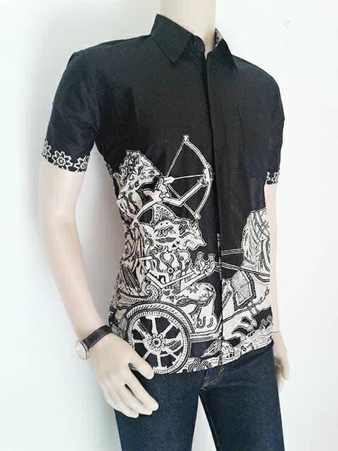 kemeja batik hitam black cool | asli BATIK PEKALONGAN INDONESIA