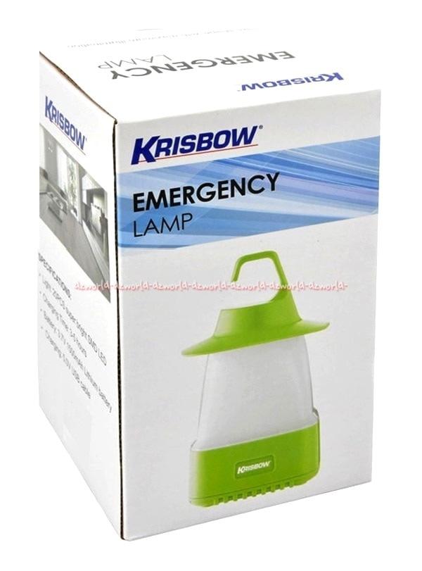 Krisbow Lampu Darurat Emergency Lamp Green Gantung