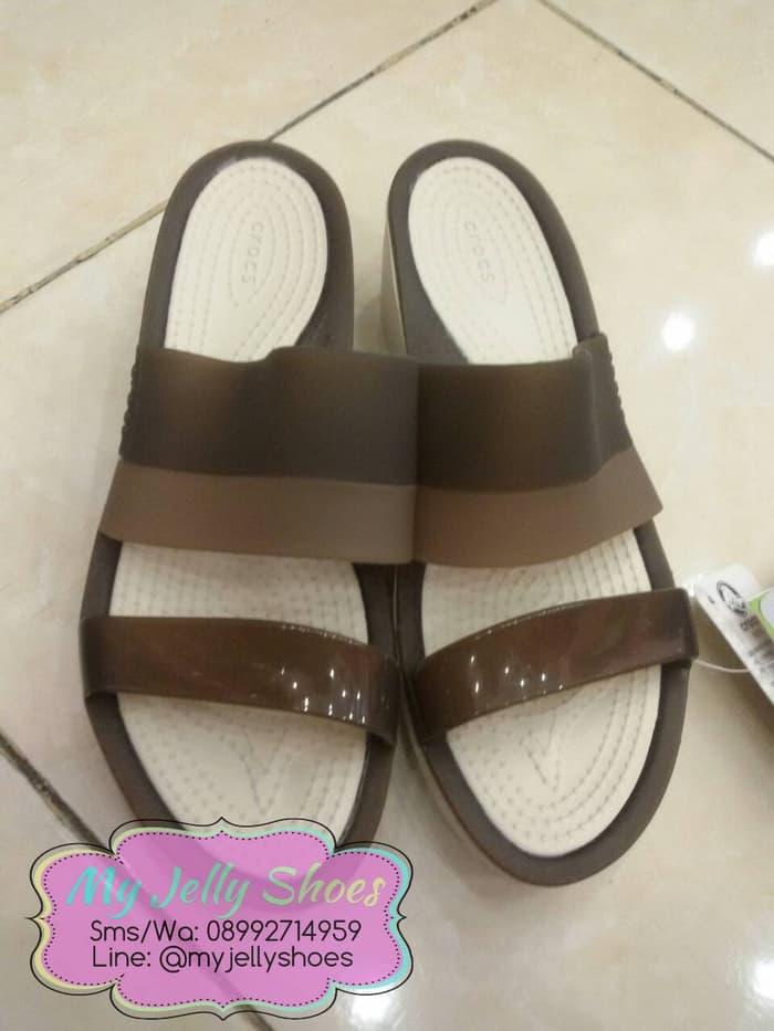 HARGA PROMO!!! CROCS COLORBLOCK WEDGES - Y8FCo3