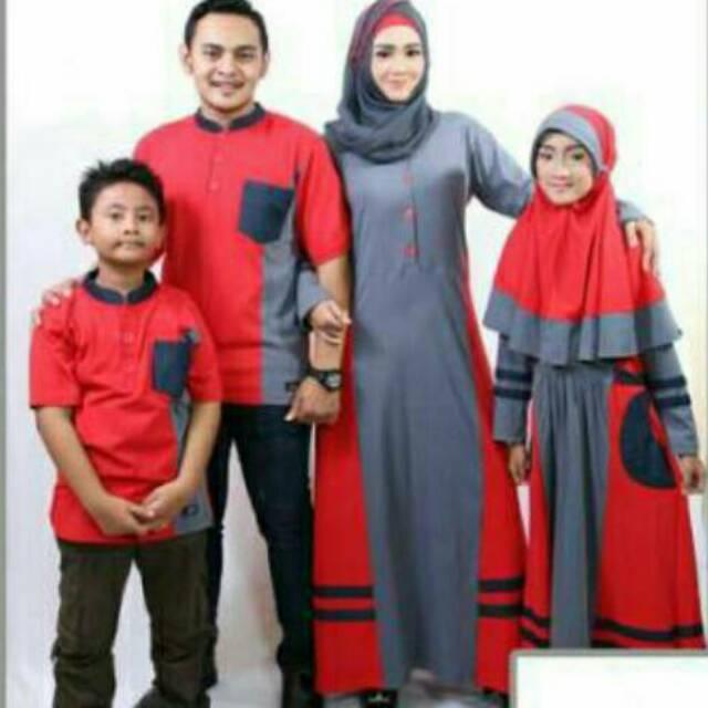 GHANI & GHANIAH Sarimbit muslim couple seragam keluarga baju Gamis Koko Ibu Ayah Anak murah branded (Koko Ayah Gani XL)