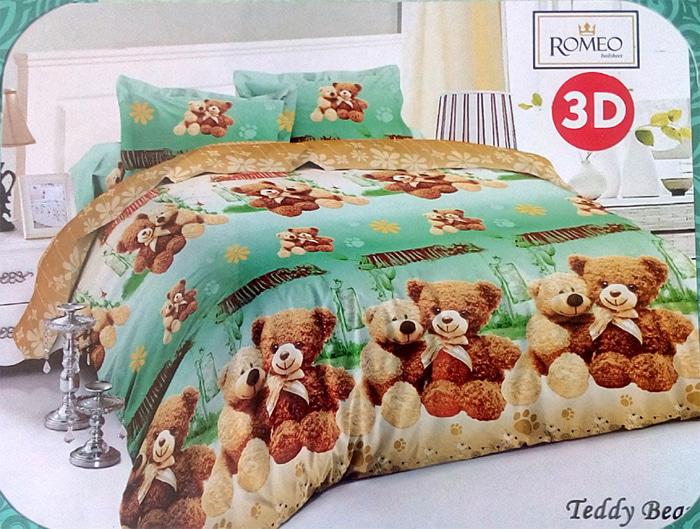 PROMO PALING MURAH Bedcover Romeo ukuran 120 x 200 - Teddy Bear TERLARIS