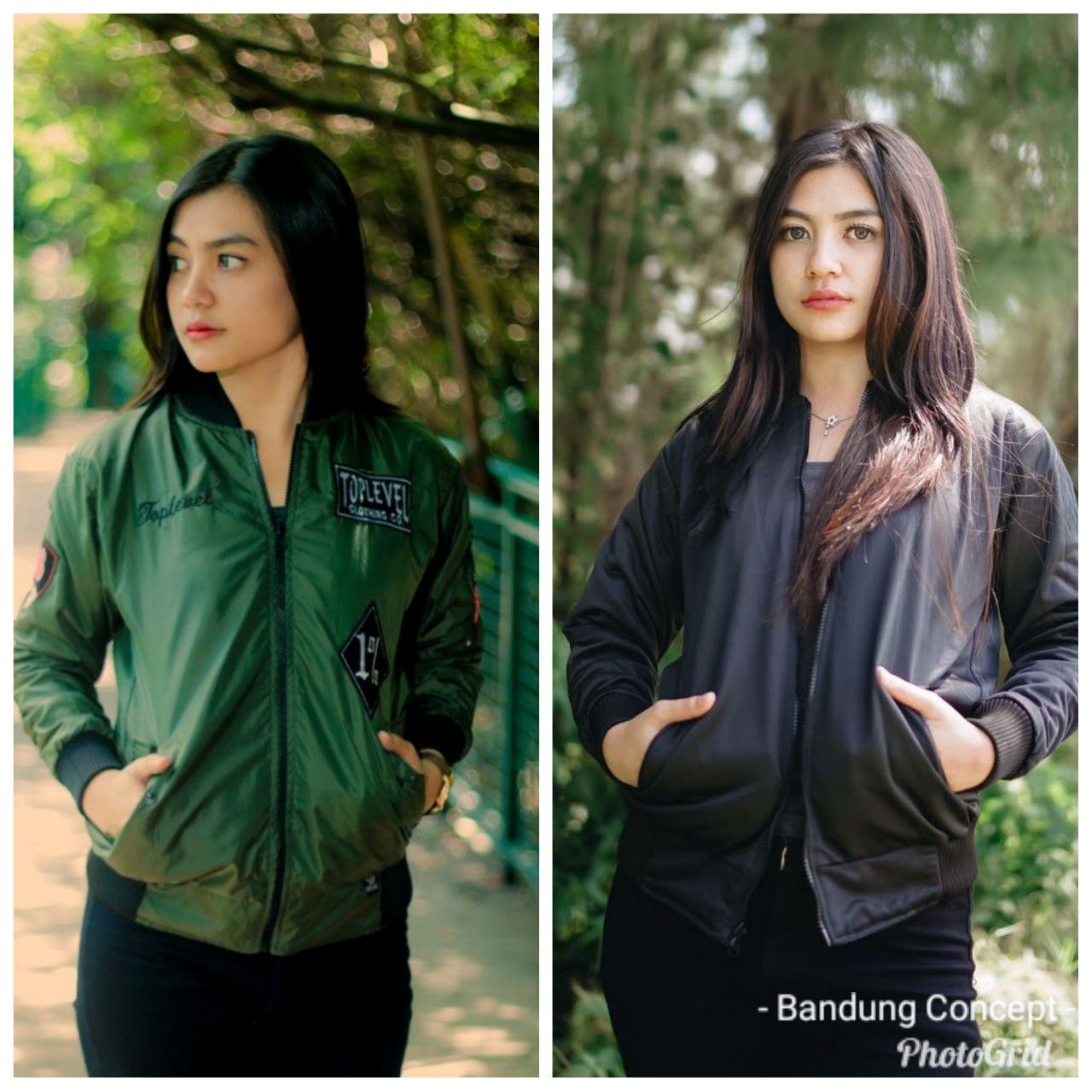 JAKET BOMBER WANITA - TOP LEVEL - JAKET BOLAK BALIK - JAKET WANITA