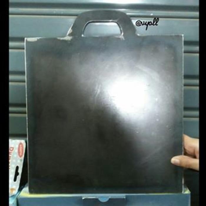 Wajan Persegi Plat Baja 40cm Panggangan Roti Bakar Sosis Burger Crepes
