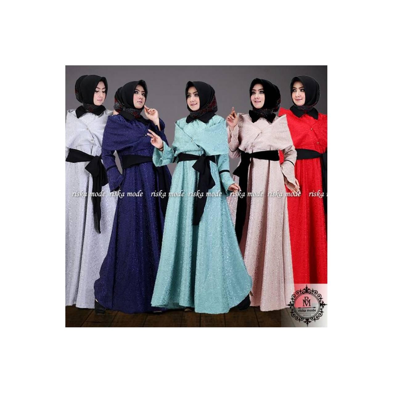 GAUN PESTA MUSLIM SHIREN GLITTER HIGH QUALITY (READY 10 WARNA)
