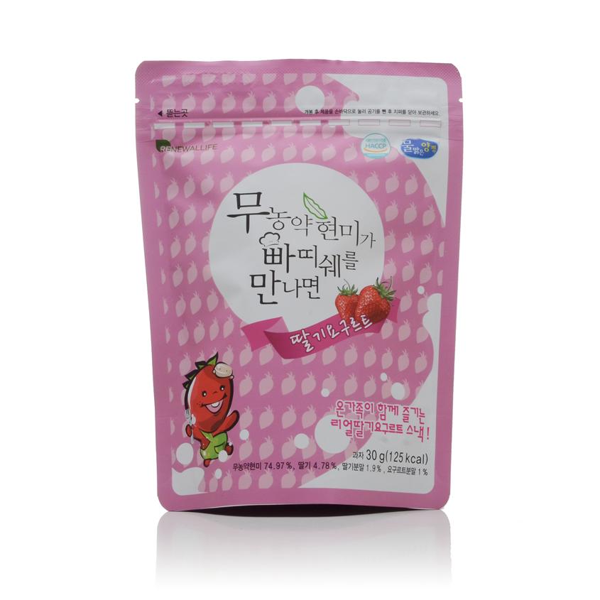 Renewallife Ddo Ddo Mamma When Brown Rice Meets Patissier Strawberry Yogurt 30 gram / Snack Bayi