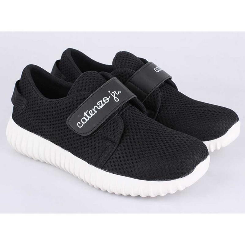Ukuran 31-35 Sepatu Casual Anak Laki-Laki Cowok Tanpa Tali Warna Hitam CAD 030 CR